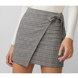 Express Plaid Mini Skirt